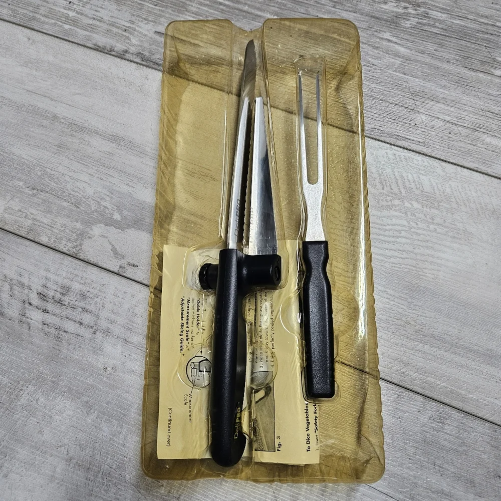 DeliPro the Knife With A Slicing Guide Stainless Steel New As Seen on TV